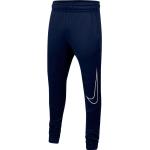 Nike Older Kids' (Boys') Graphic Tapered Training Trousers (CU9133) midnight navy/white