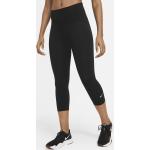 Nike One Capri-Leggings mit halbhohem Bund für Damen - Schwarz