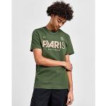 Grüne Kurzärmelige Nike Mercurial PSG T-Shirts aus Baumwolle für Herren Größe M 