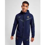 Blaue Nike Tech Fleece PSG Herrenhoodies & Herrenkapuzenpullover aus Baumwolle Größe XXL 