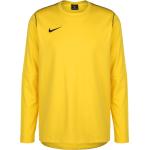 Reduzierte Gelbe Langärmelige Nike Performance T-Shirts für Herren Größe S 
