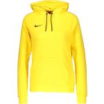 Gelbe Casual Langärmelige Nike Park Damenfleecepullover & Damenfleeceshirts aus Baumwolle mit Kapuze Größe S 