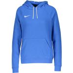 Blaue Nike Park Damenhoodies & Damenkapuzenpullover aus Baumwolle mit Kapuze Größe XS 