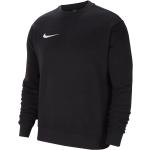 Schwarze Unifarbene Langärmelige Nike Park Rundhals-Ausschnitt Herrensweatshirts aus Baumwolle 