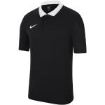 Reduzierte Schwarze Kurzärmelige Nike Park Herrenpoloshirts & Herrenpolohemden mit Knopf 