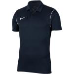 Blaue Kurzärmelige Nike Park Kurzarm-Poloshirts für Kinder mit Knopf aus Polyester Größe 158 