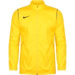 Reduzierte Gelbe Wasserdichte Nike Performance Stehkragen Regenjacken für Herren Größe XXL 