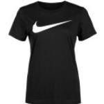 Schwarze Nike Swoosh T-Shirts für Damen Größe S für den für den Sommer 