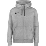 Graue Nike Park Zip Hoodies & Sweatjacken mit Reißverschluss aus Baumwolle mit Kapuze für Herren Größe XXL 
