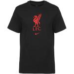 Schwarze Nike Performance FC Liverpool T-Shirts für Herren Größe S 