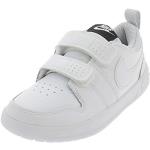Reduzierte Weiße Nike Pico 5 Kindersportschuhe mit Klettverschluss aus Leder Größe 28,5 