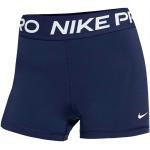 Nike Pro 3in Shorts Damen - Dunkelblau, Weiß