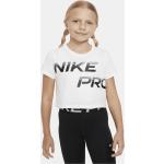Weiße Nike Pro Kinder T-Shirts aus Jersey 