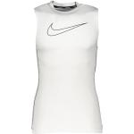 Weiße Nike Pro Tank-Tops für Damen für den für den Sommer 