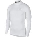 Weiße Langärmelige Nike Pro Herrenlongsleeves & Herrenlangarmshirts 