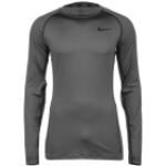 Schwarze Langärmelige Nike Pro Longsleeves & Langarmshirts aus Polyester Größe L 