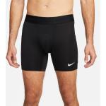 Schwarze Nike Pro Stretch-Shorts aus Polyester maschinenwaschbar Größe L 