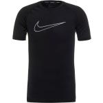 Schwarze Kurzärmelige Nike Pro Shirts 