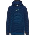 Blaue Casual Nike Pro Herrenhoodies & Herrenkapuzenpullover mit Kapuze Größe M 
