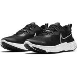 Schwarze Nike React Miler 2 Herrenlaufschuhe aus Mesh atmungsaktiv Größe 46 