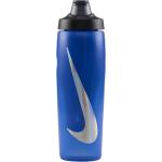 Nike Refuel Wasserflasche mit Verriegelungsdeckel (700 ml) - Blau