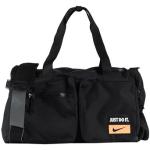 Schwarze Unifarbene Nike Herrensporttaschen mit Reißverschluss aus Polyester mit Außentaschen 