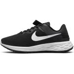 Schwarze Nike Revolution 6 Joggingschuhe & Runningschuhe mit Riemchen für Damen Größe 42 