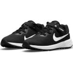Nike Revolution 6 Flyease (ps) Laufschuh, Schwarz, Black-White-Dk-Smoke-Grey