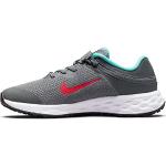 Nike Revolution 6 Flyease Running Shoes, Smoke Grey/Siren Red-Washed Teal, 27.5 EU