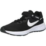 Schwarze Nike Revolution 6 Kinderlaufschuhe mit Riemchen Leicht Größe 39 