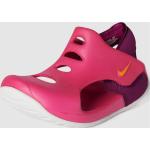 Reduzierte Pinke Nike Sunray Protect Kindersandalen mit Klettverschluss Größe 27 für den für den Sommer 