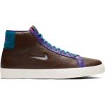 Braune Skater Nike Blazer Mid High Top Sneaker & Sneaker Boots aus Leder für Herren Größe 37,5 