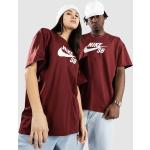 Rote Streetwear Nike SB Collection T-Shirts aus Baumwolle für Herren Größe XL 
