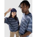 Blaue Gestreifte Streetwear Nike SB Collection T-Shirts aus Baumwolle für Herren Größe XL 