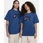 Blaue Skater Nike SB Collection T-Shirts mit Skater-Motiv aus Baumwolle für Herren Größe L 