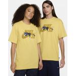 Gelbe Skater Nike SB Collection T-Shirts mit Skater-Motiv aus Baumwolle für Herren Größe M 
