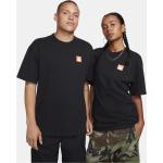 Schwarze Skater Nike SB Collection T-Shirts mit Skater-Motiv für Herren Größe M 