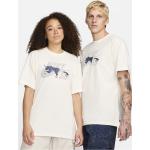 Weiße Skater Nike SB Collection T-Shirts mit Skater-Motiv aus Baumwolle für Herren Größe XS 