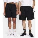 Reduzierte Schwarze Nike SB Collection T-Shirts mit Skater-Motiv mit Reißverschluss aus Flanell für Herren Größe S 