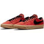 Rote Skater Nike Blazer Low Low Sneaker aus Veloursleder leicht für Herren Größe 46 