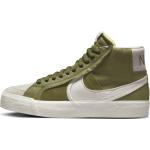 Grüne Nike Blazer Mid High Top Sneaker & Sneaker Boots aus Veloursleder für Herren Größe 48,5 
