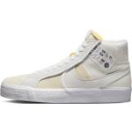 Reduzierte Weiße Nike Blazer Mid High Top Sneaker & Sneaker Boots aus Leder leicht für Herren Größe 42 