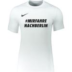 Nike SC Freiburg "mirfahrenachberlin" T-Shirt Weiss F100 - SCFFCW6952Pokal L