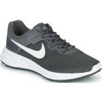 Reduzierte Graue Nike Revolution 6 Herrenlaufschuhe aus Textil Größe 42 mit Absatzhöhe 3cm bis 5cm 