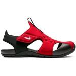 Rote Nike Sunray Protect 2 Kinderbadeschuhe mit Klettverschluss Größe 32 