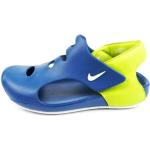 Blaue Nike Sunray Protect Badeschuhe mit Klettverschluss leicht 
