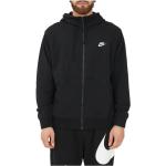 Reduzierte Schwarze Nike Herrensweatshirts mit Reißverschluss aus Baumwolle mit Kapuze Größe L 