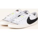 Reduzierte Weiße Nike Blazer Low Low Sneaker aus Glattleder für Damen Größe 36,5 