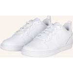 Weiße Nike Court Borough Low Sneaker aus Leder für Kinder Größe 37,5 