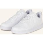 Weiße Nike Court Borough Low Sneaker aus Textil für Damen Größe 38,5 